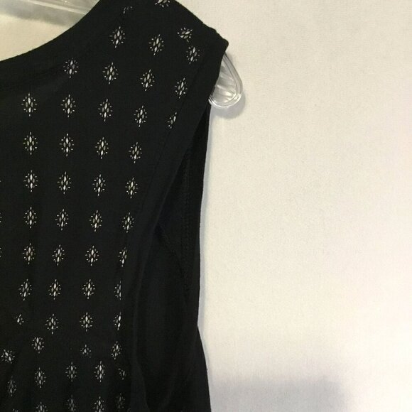 Old Navy Tank Top Peek-A-Boo Sleeveless Pullover Black Women's White Size Large - Picture 8 of 10